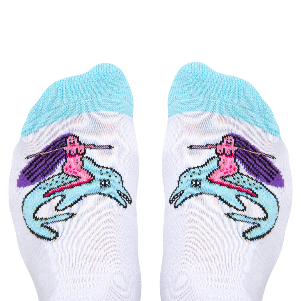 Skarpety w Syreny - Hansa Wear x Buzia Zauer - Goła Baba Na Delfinie – Hansa Wear