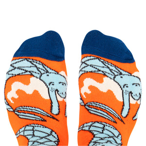 Skarpety w Syreny - Hansa Wear x Buzia Zauer – POMARAŃCZOWE – Hansa Wear