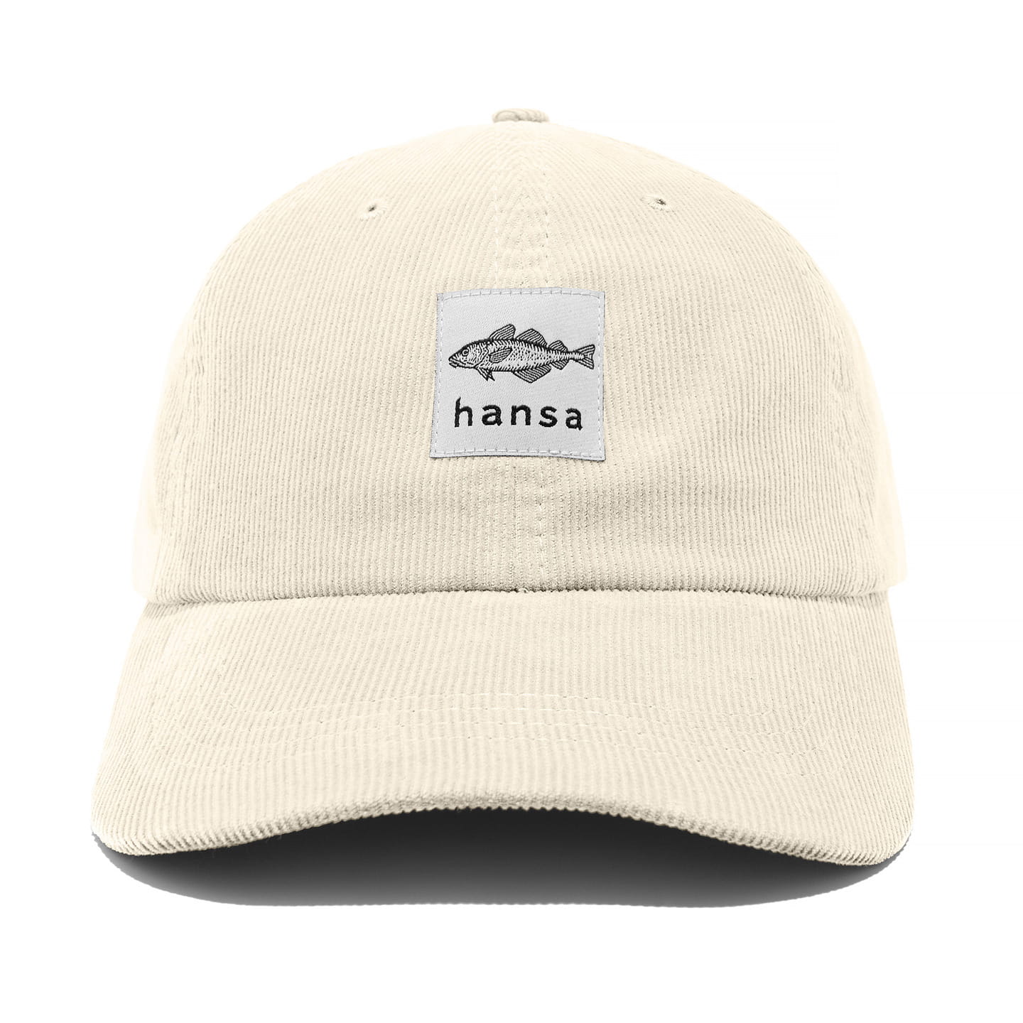 Sztruksowa czapka z daszkiem Hansa Wear IVORY