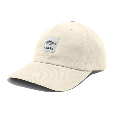 Sztruksowa czapka z daszkiem Hansa Wear IVORY
