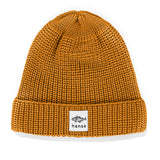 Czapka beanie Hansa Wear z wełny merino kolor MUSZTARDOWY