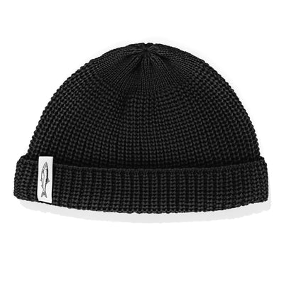 Czapka dokerka Hansa Wear z wełny merino  kolor CZARNY