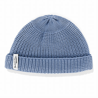 Czapka dokerka Hansa Wear z wełny merino NIEWIELKI BŁĘKIT