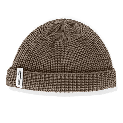 Czapka dokerka Hansa Wear z wełny merino TAUPE