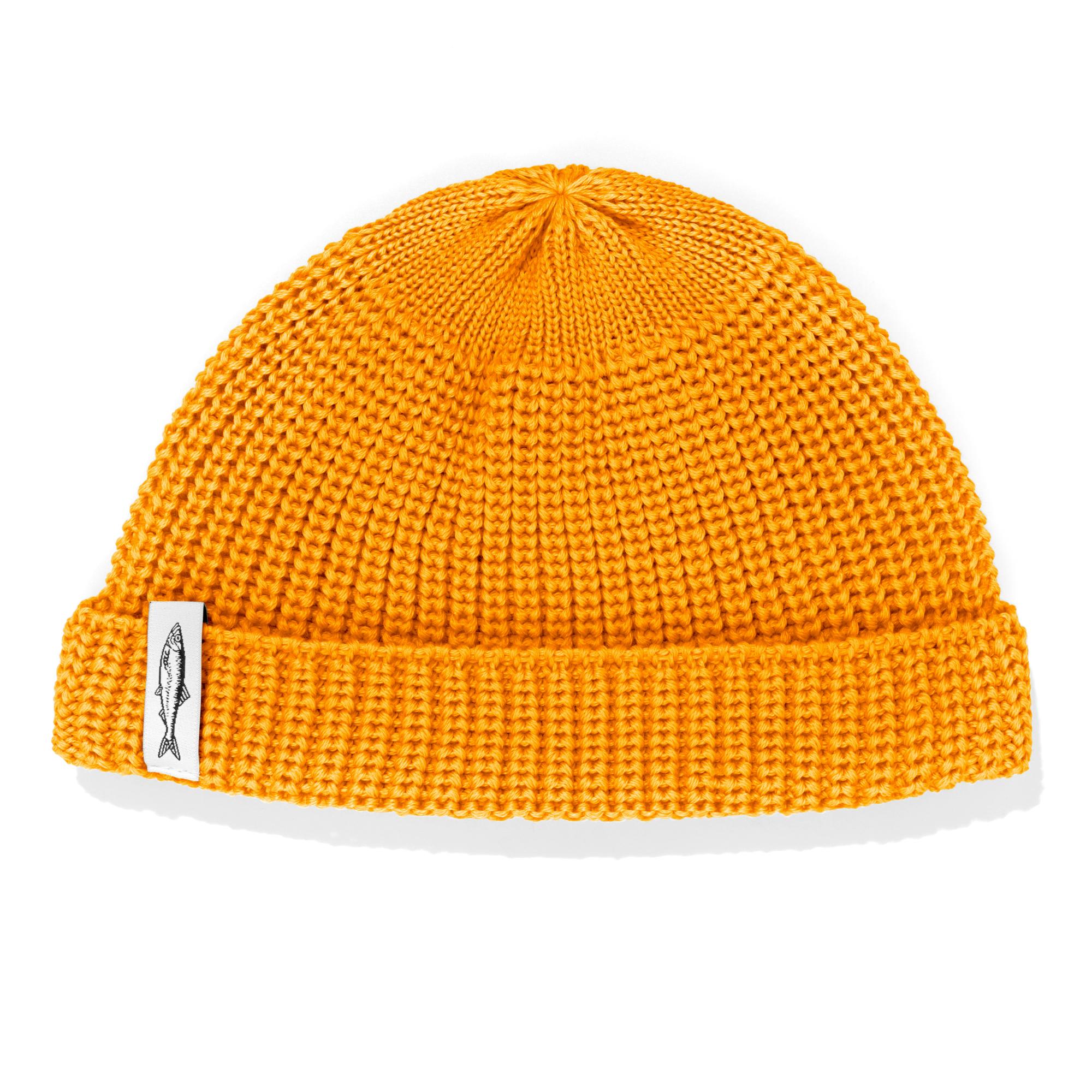 Czapka dokerka Hansa Wear z wełny merino POMARAŃCZOWY