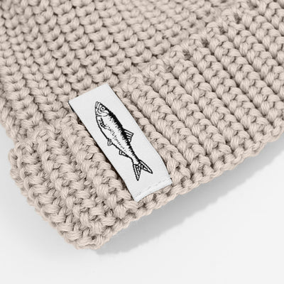 Czapka dokerka Hansa Wear z wełny merino BEŻOWY
