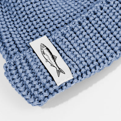 Czapka dokerka Hansa Wear z wełny merino NIEWIELKI BŁĘKIT