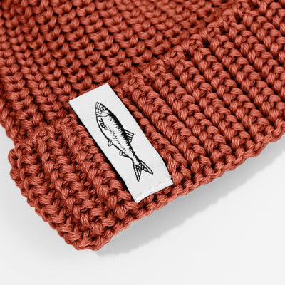 Czapka dokerka Hansa Wear z wełny merino MIEDZIANY