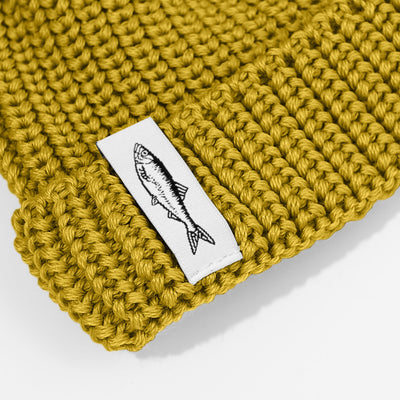 Czapka dokerka Hansa Wear z wełny merino OLIWKOWY