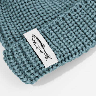 Czapka dokerka Hansa Wear z wełny merino SKY BLUE