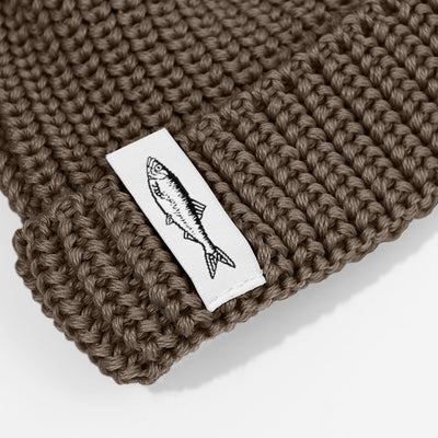 Czapka dokerka Hansa Wear z wełny merino TAUPE