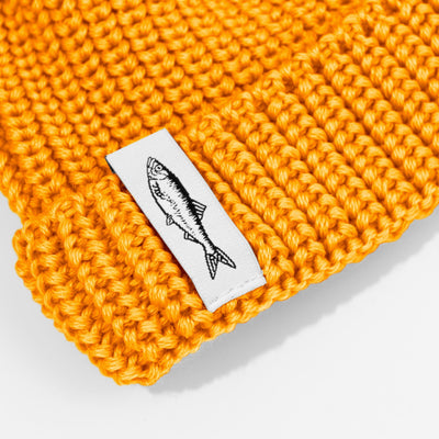 Czapka dokerka Hansa Wear z wełny merino POMARAŃCZOWY