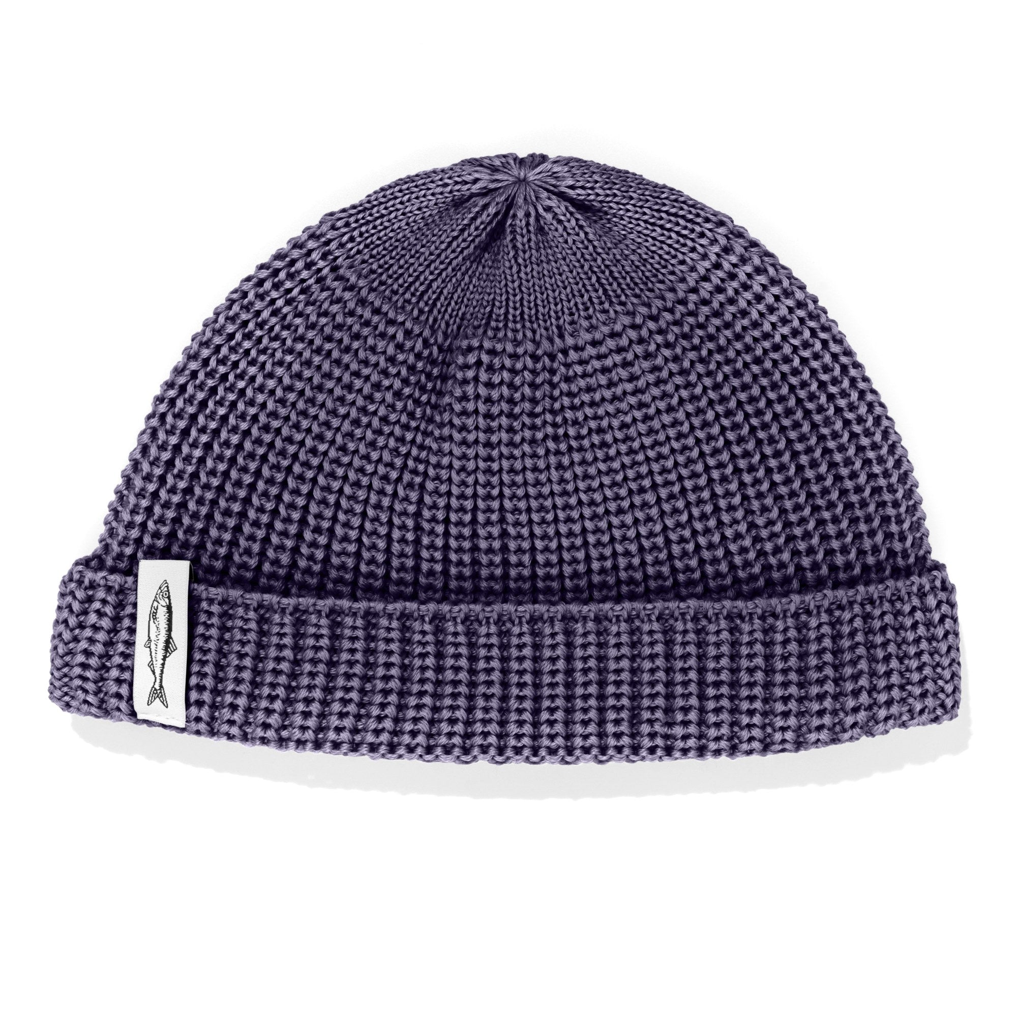 Czapka dokerka Hansa Wear z wełny merino kolor AMETYST