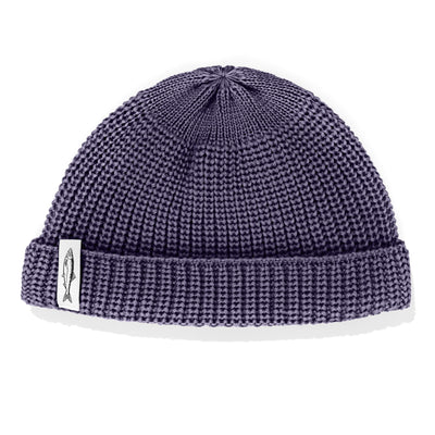 Czapka dokerka Hansa Wear z wełny merino kolor AMETYST