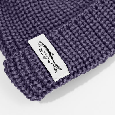 Czapka dokerka Hansa Wear z wełny merino kolor AMETYST