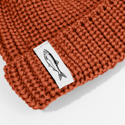 Czapka dokerka Hansa Wear z wełny merino kolor MARCHEWKOWY – Hansa Wear