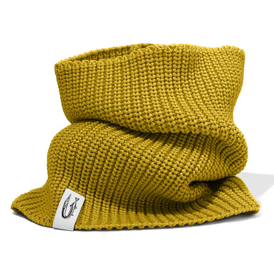 Szalik Hansa Wear typu komin z wełny merino OLIWKOWY