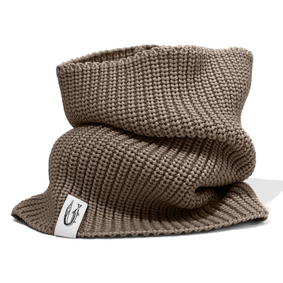 Merino Wool Cowl Scarf Hansa Wear — Taupe