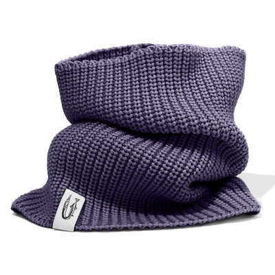Szalik Hansa Wear typu komin z wełny merino kolor AMETYST