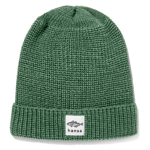 Czapka big fish beanie (XL) Hansa Wear z wełny merino kolor XANADU/SZAROZIELONY – Hansa Wear