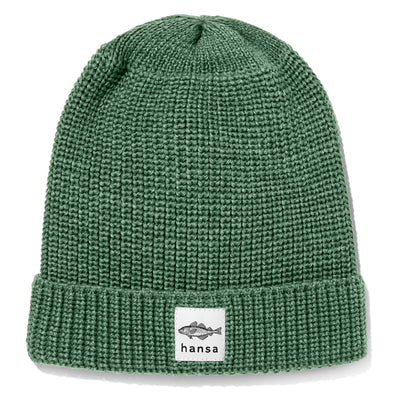 Czapka big fish beanie (XL) Hansa Wear z wełny merino kolor XANADU/SZAROZIELONY – Hansa Wear