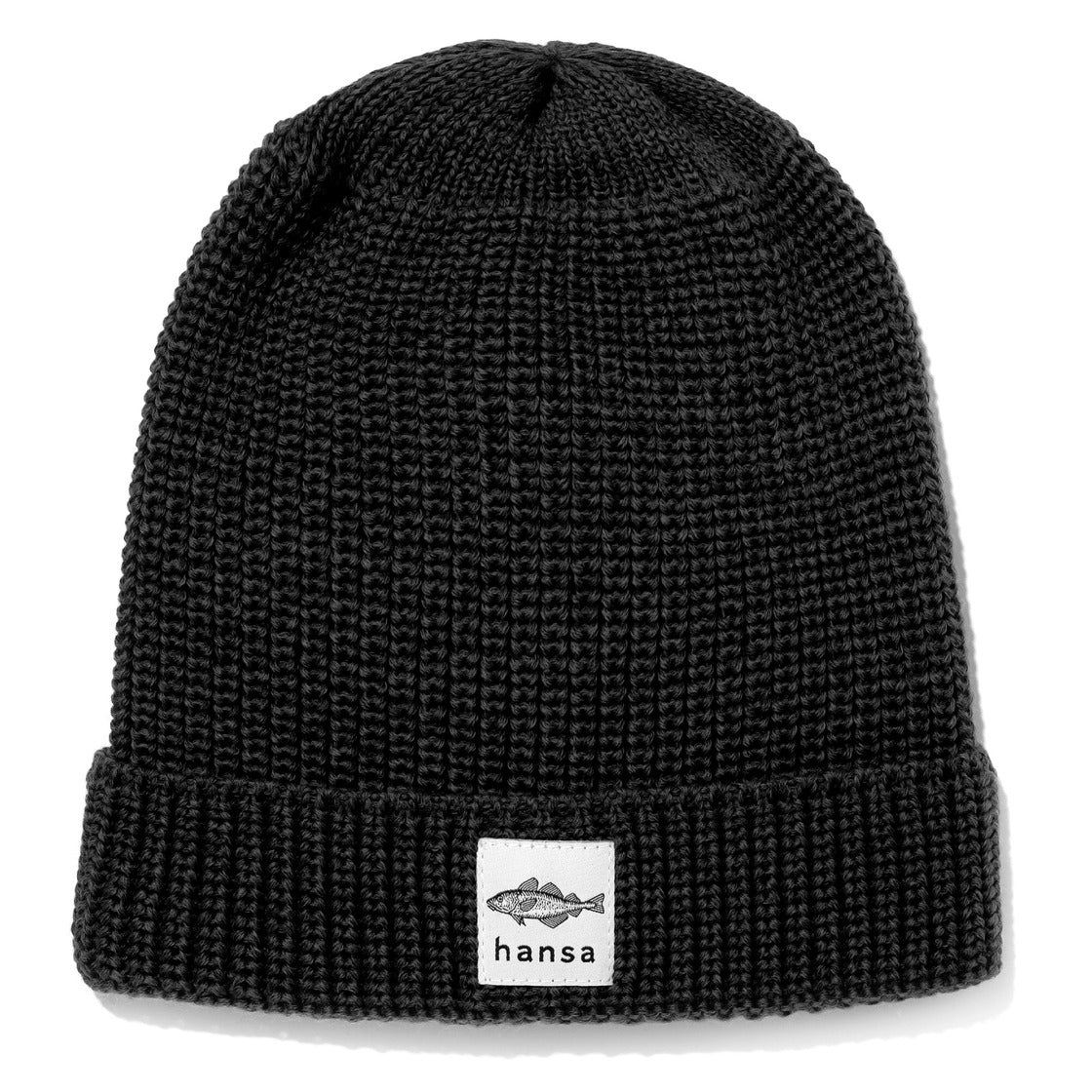 Czapka big fish beanie (XL) Hansa Wear z wełny merino CZARNY