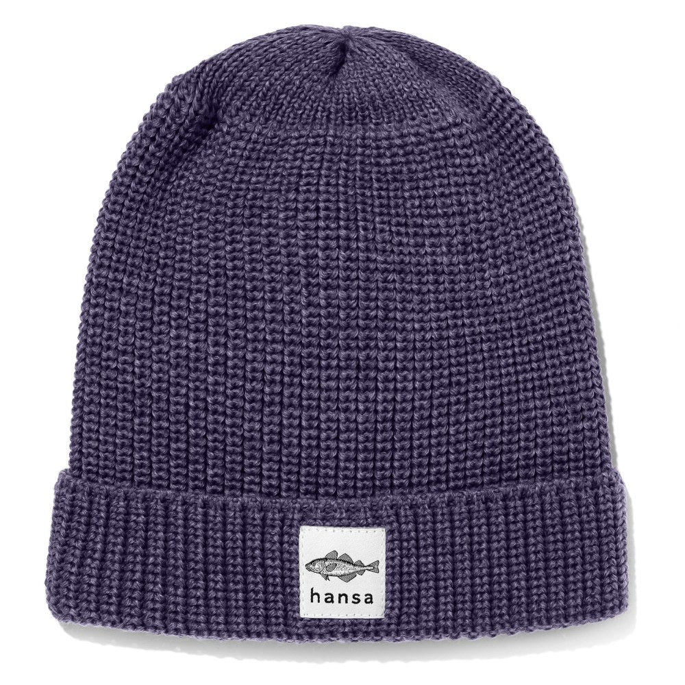 Czapka big fish beanie (XL) Hansa Wear z wełny merino AMETYST