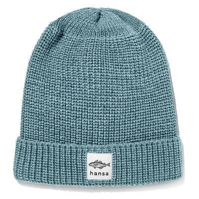 Czapka big fish beanie (XL) Hansa Wear z wełny merino kolor SKY BLUE