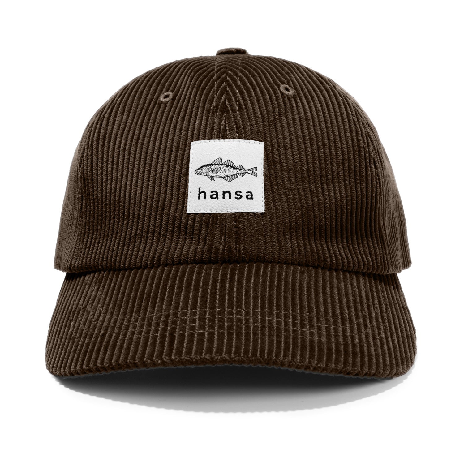 Sztruksowa czapka z daszkiem Hansa Wear BRĄZ -  gruby sztruks