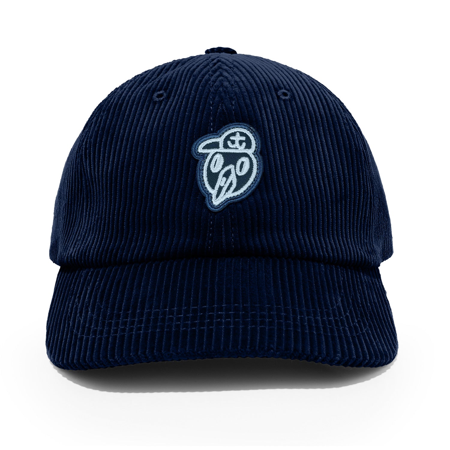 Sztruksowa czapka z daszkiem Hansa Wear x Lidka MBL- kolor: NAVY, gruby sztruks