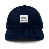 Sztruksowa czapka z daszkiem Hansa Wear NAVY -  gruby sztruks