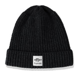 Czapka beanie Hansa Wear z wełny z recyklingu CZARNY