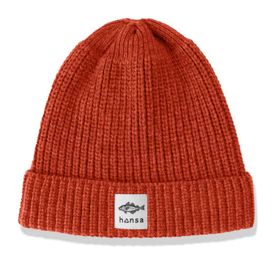 Czapka beanie Hansa Wear z wełny z recyklingu CEGLANY