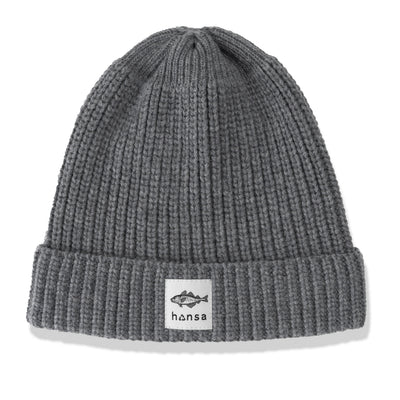 Czapka beanie Hansa Wear z wełny z recyklingu SMOKE