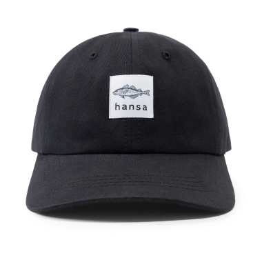 Bawełniana czapka z daszkiem Hansa Wear - kolor:  czarny 